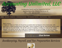 Tablet Screenshot of accounting-unlimited.net